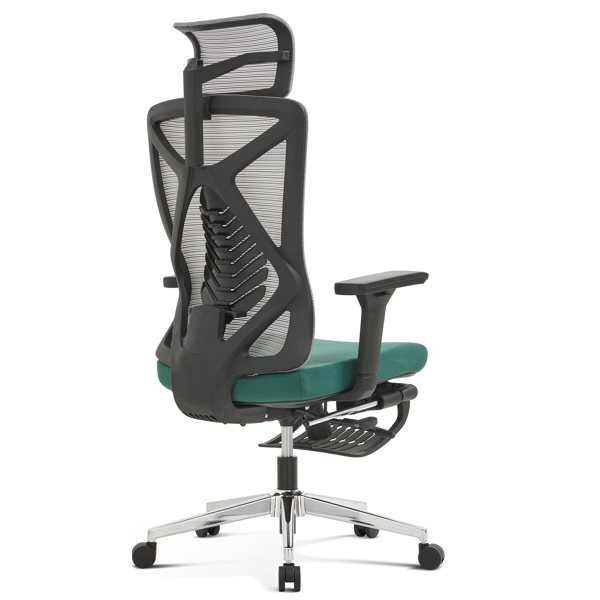 საოფისე სავარძელი ALLX MS-2216C, Office Chair, Gray/Green