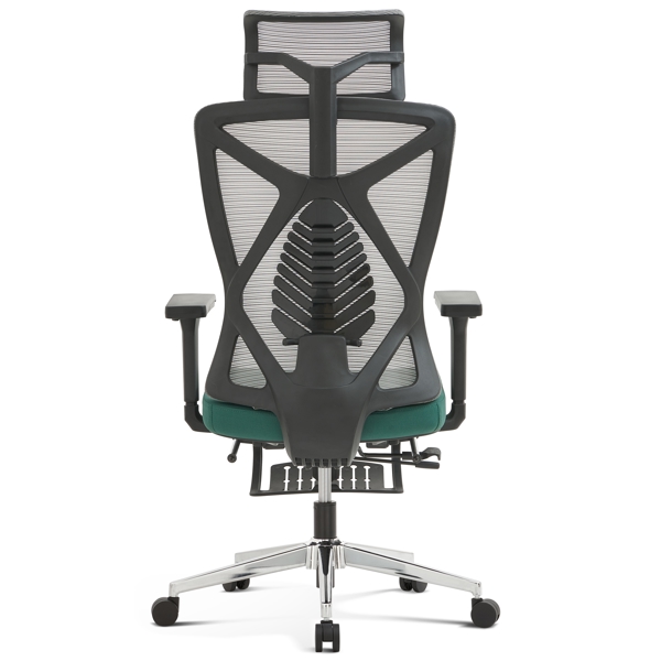 საოფისე სავარძელი ALLX MS-2216C, Office Chair, Gray/Green