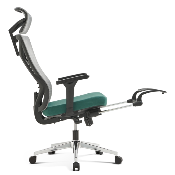 საოფისე სავარძელი ALLX MS-2216C, Office Chair, Gray/Green