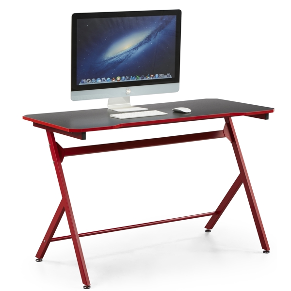 Gaming მაგიდა ALLX TE-008, Gaming Desk, Red/Black