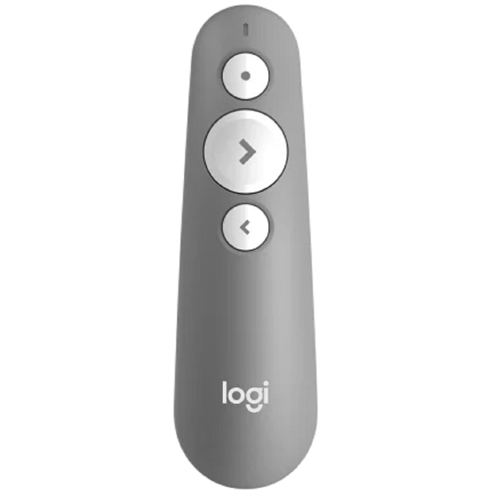 პრეზენტერი Logitech 910-006520 R500s, Wireless, USB, Bluetooth, 20m, Presenter, Mid Grey