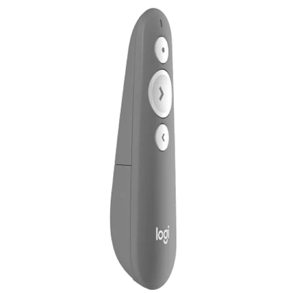 პრეზენტერი Logitech 910-006520 R500s, Wireless, USB, Bluetooth, 20m, Presenter, Mid Grey