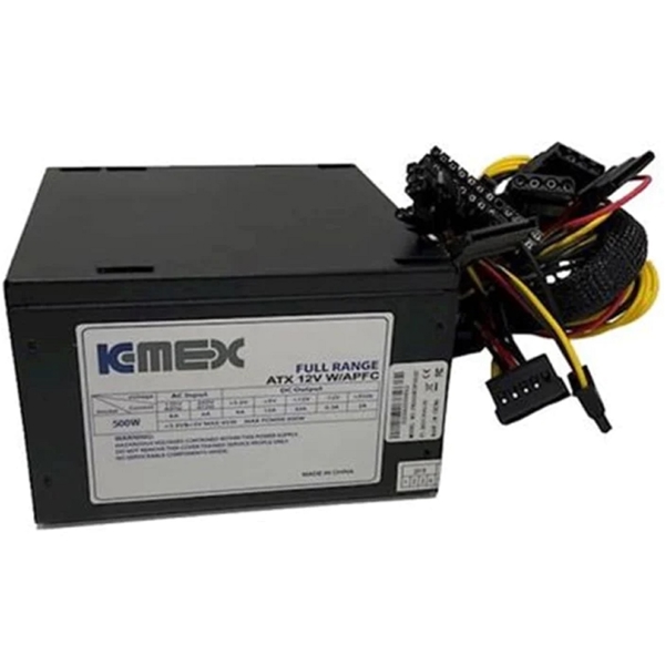 KMEX PK500RUF003C, 500W, Power Supply, Black