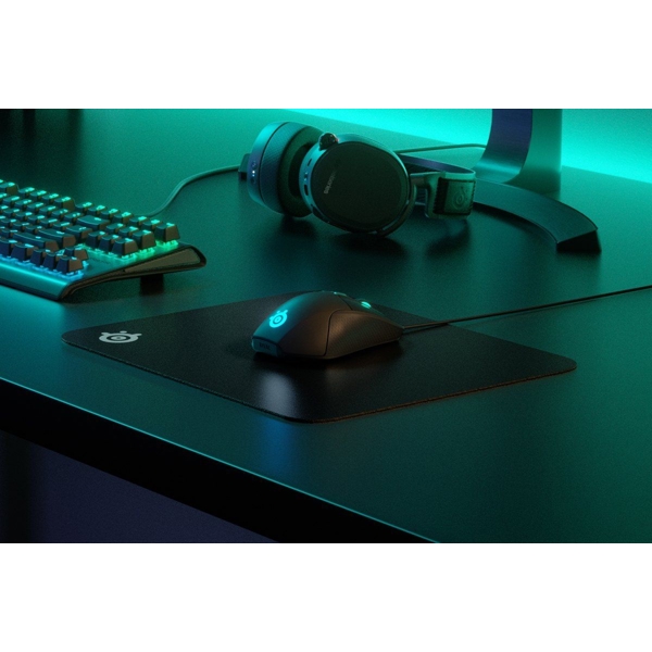 მაუსის პადი SteelSeries 63821_SS QcK Hard, Gaming Mouse Pad, M, Black