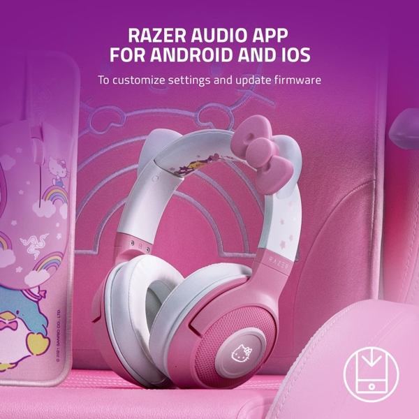 Razer RZ04-03520300-R3M1 Kraken, Headset, Wireless, USB, BT, White/Pink