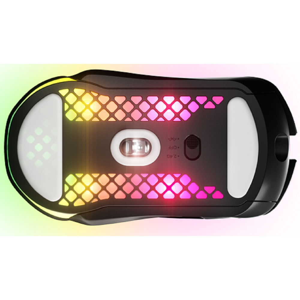 მაუსი SteelSeries 62406_SS Aerox 5, Wireless, USB, BT, Gaming Mouse, Black