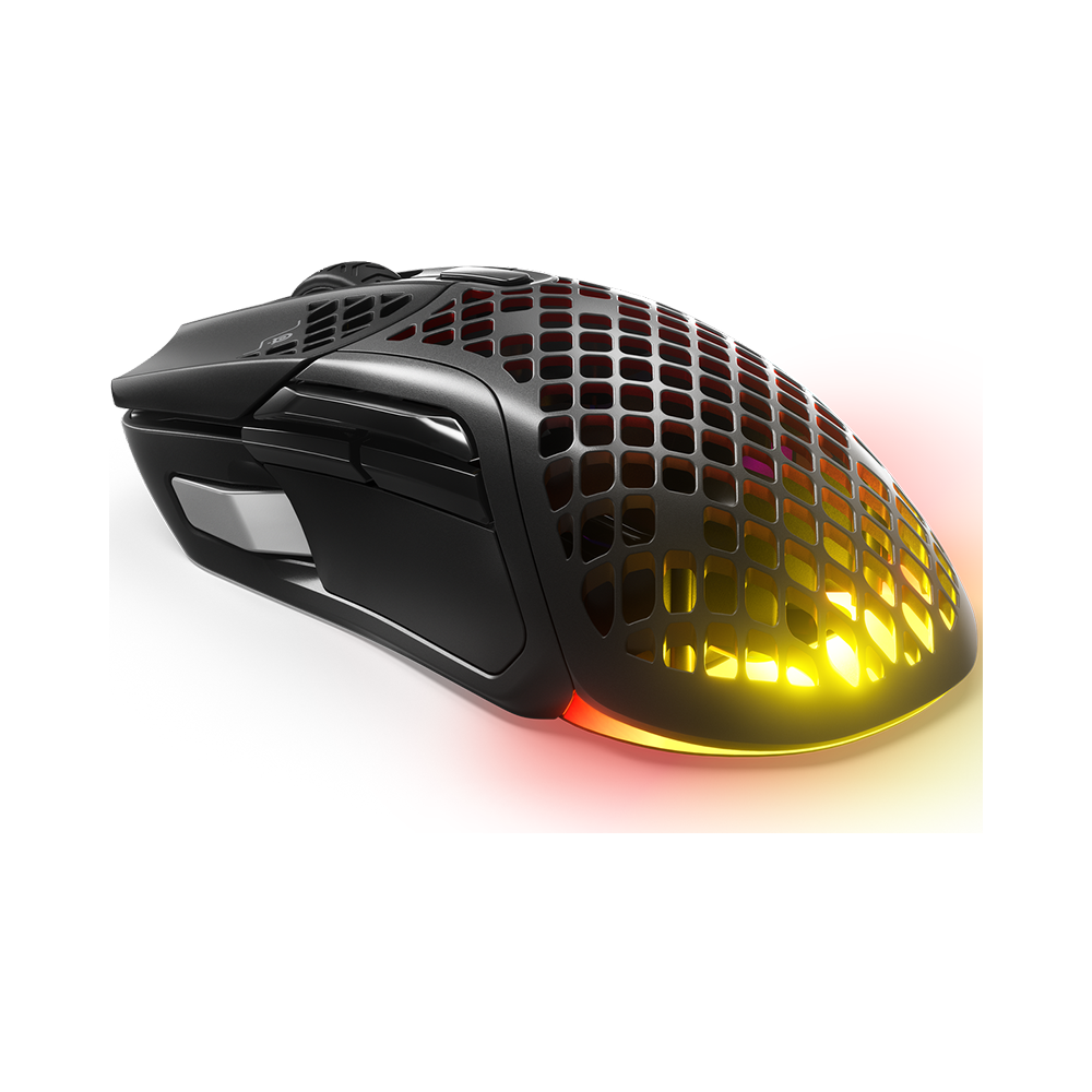 მაუსი SteelSeries 62406_SS Aerox 5, Wireless, USB, BT, Gaming Mouse, Black