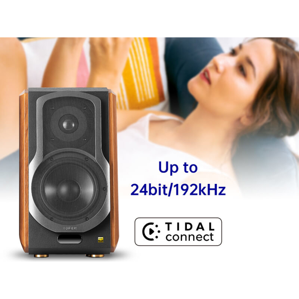 დინამიკი Edifier S1000W, 120W, Optical, Coaxial, Bluetooth, Wi-Fi, Speaker, Brown