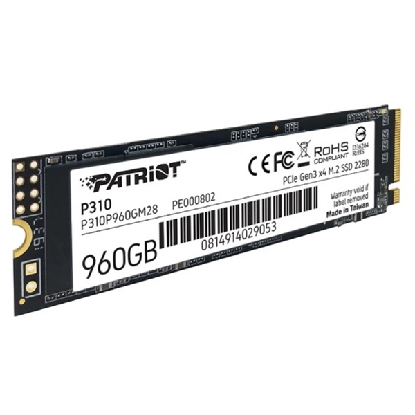 მყარი დისკი Patriot P310P960GM28 P310, 960GB, M.2, Internal Hard Drive