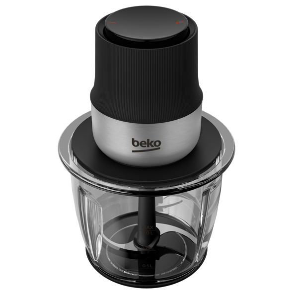 Beko CHG 81442 BX, 400W, 1L, Chopper, Black/Silver