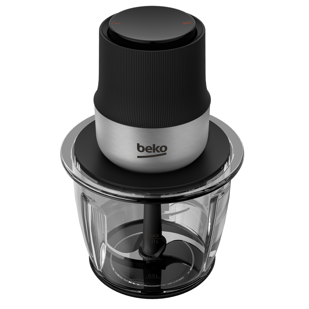 ჩოპერი Beko CHG 81442 BX, 400W, 1L, Chopper, Black/Silver