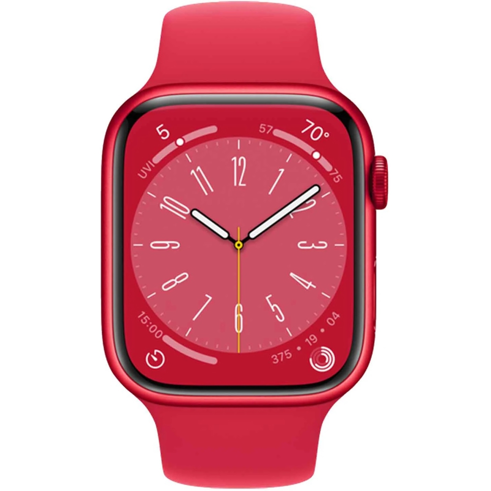 სმარტ საათი Apple MNP43RB/A Series 8, 1.9", 45mm, IP6X, Waterproof, Bluetooth, Wi-Fi Smart Watch, Red
