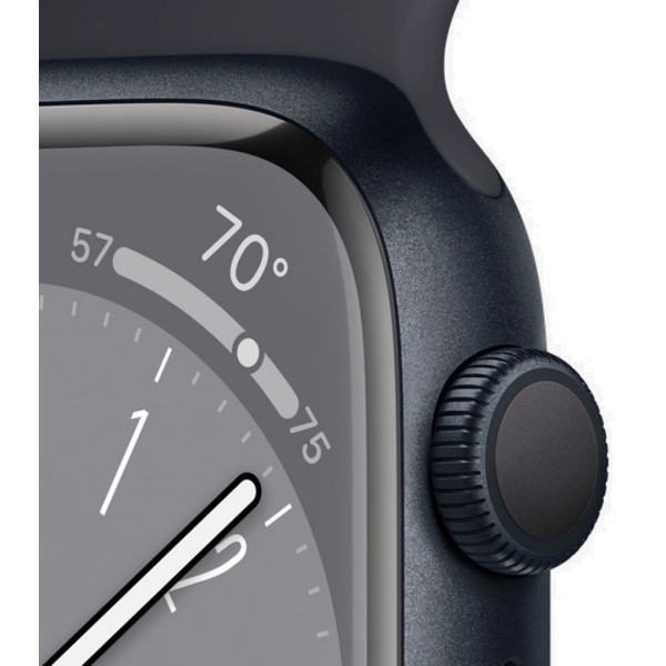 Apple MNP13GK/A Series 8, 1.9", 45mm, IP6X, Waterproof, Bluetooth, Wi-Fi, Smart Watch, Gray