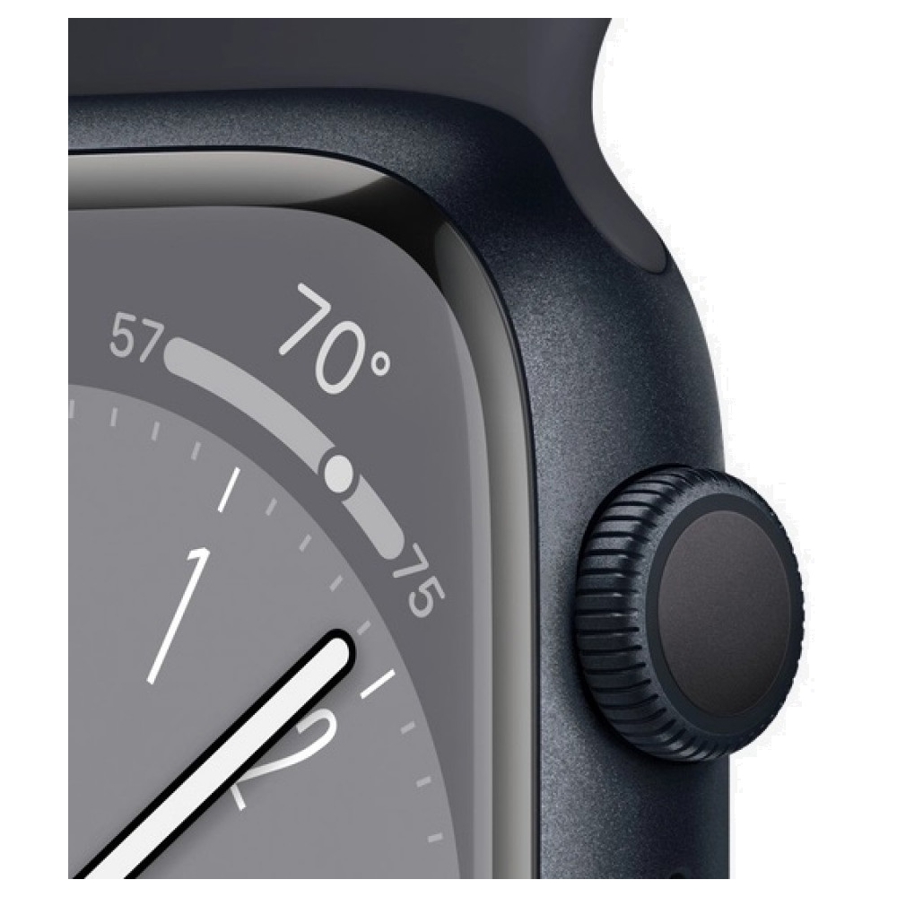 სმარტ საათი Apple MNP13GK/A Series 8, 1.9", 45mm, IP6X, Waterproof, Bluetooth, Wi-Fi, Smart Watch, Gray