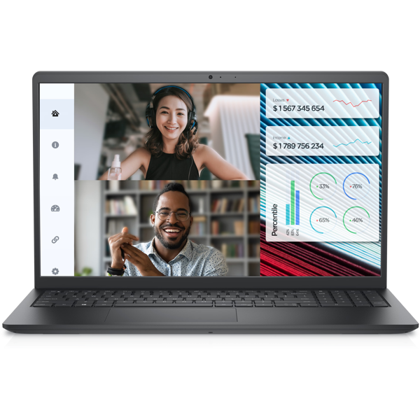 Dell Vostro 3520, 15.6", i5-1235U, 16GB, 512GB SSD, Integrated, Carbon Black