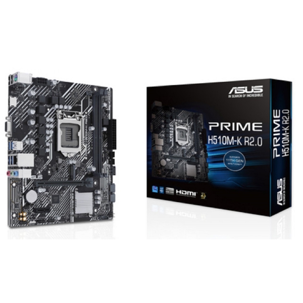 დედა დაფა Asus 90MB1E80-M0EAY0 H510M-K R2.0 Prime, LGA 1200, DDR4, DIMM, 64GB 