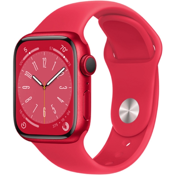 Apple MNP73RB/A Series 8, 1.69", 41mm, Waterproof, Bluetooth, Wi-Fi, Smart Watch, Red