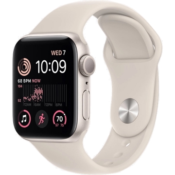 Apple MNJP3GK/A SE, 1.57", 40mm, Waterproof, Bluetooth, Wi-Fi, Smart Watch, Beige