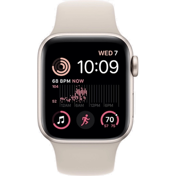 სმარტ საათი Apple MNJP3GK/A SE, 1.57", 40mm, Waterproof, Bluetooth, Wi-Fi, Smart Watch, Beige