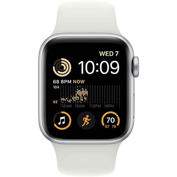 Apple MNJV3GK/A SE, 1.57", 40mm, Waterproof, Bluetooth, Wi-Fi, Smart Watch, White