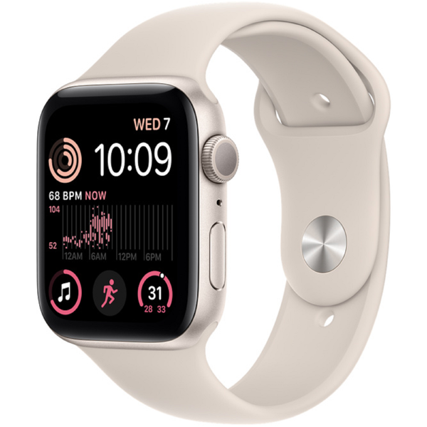 სმარტ საათი Apple MNJX3RB/A SE, 1.78", 44mm, Waterproof, Bluetooth, Wi-Fi, Smart Watch, beige