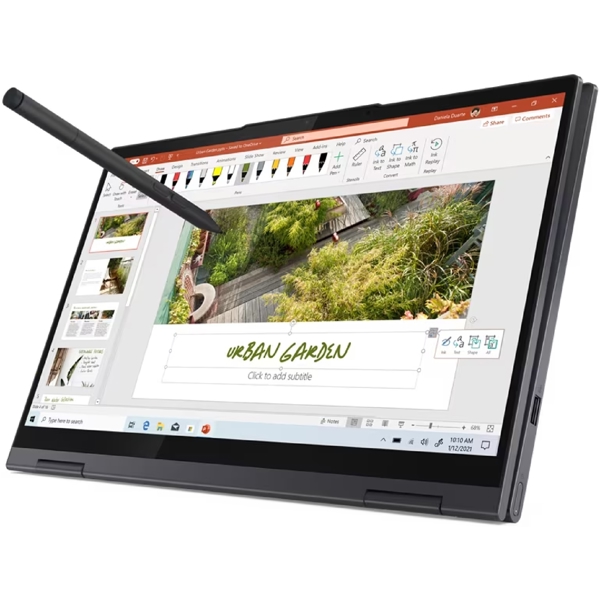 ნოუთბუქი Lenovo 82N700AYRK Yoga 7 14ACN6, 14", Ryzen 7-5800U, 16GB, 1TB SSD, Integrated, W11H, Grey