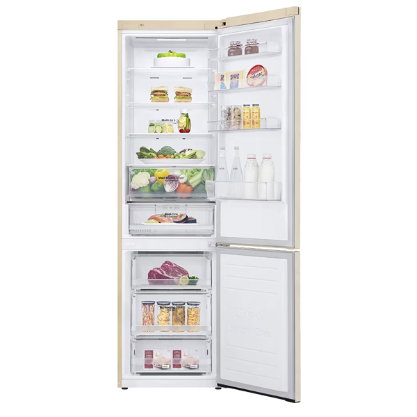 LG GBB62SEHMN.ASEQEUR, 384L, G, Refrigerator, Sand Beige