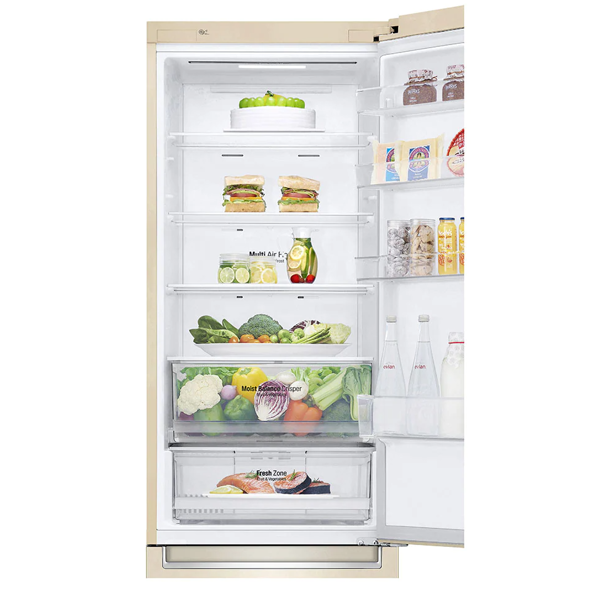 LG GBB62SEHMN.ASEQEUR, 384L, G, Refrigerator, Sand Beige