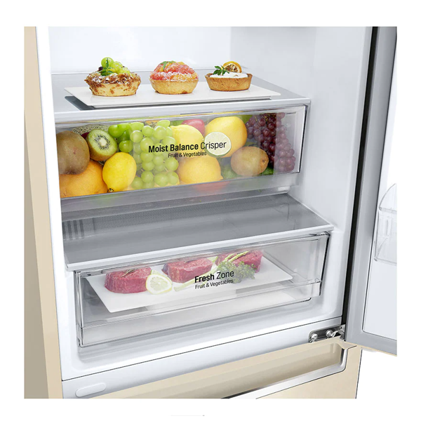 LG GBB62SEHMN.ASEQEUR, 384L, G, Refrigerator, Sand Beige