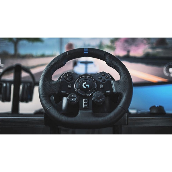 კომპიუტერული საჭე+პედლები Logitech L941-000158 G923, PC, Xbox, Racing Wheel+Pedals, Black