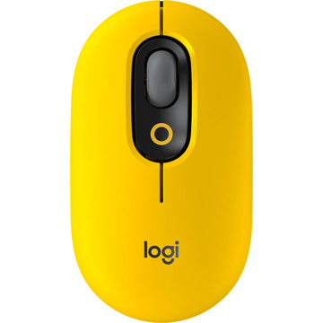 მაუსი Logitech L910-006546 Pop, Wireless, USB, BT, Mouse, Black/Yellow