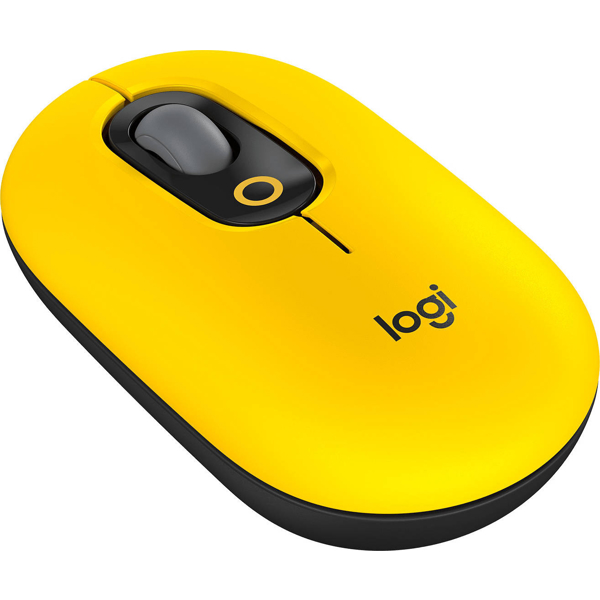 Logitech L910-006546 Pop, Wireless, USB, BT, Mouse, Black/Yellow