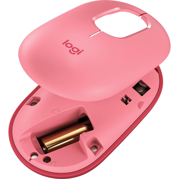 მაუსი Logitech L910-006548 Pop, Wireless, USB, BT, Mouse, Pink