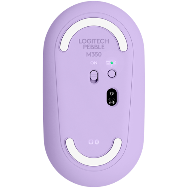 მაუსი Logitech L910-006752 M350 Pebble, Wireless, USB, BT, Mouse, Purple