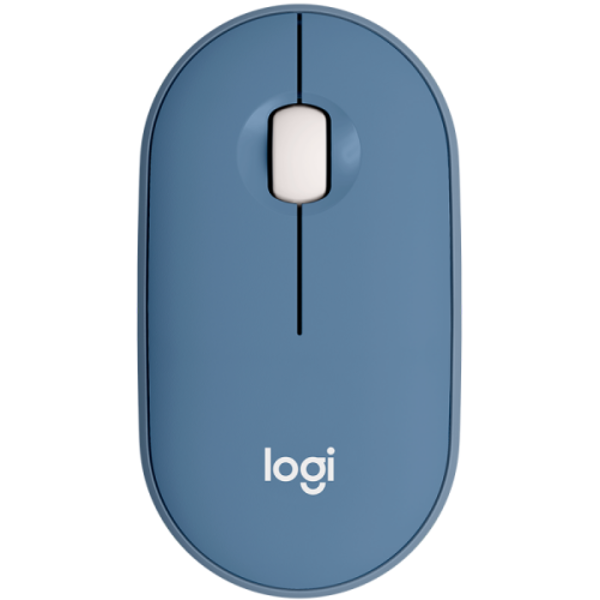 Logitech L910-006753 M350 Pebble, Wireless, USB, BT, Mouse, Blue