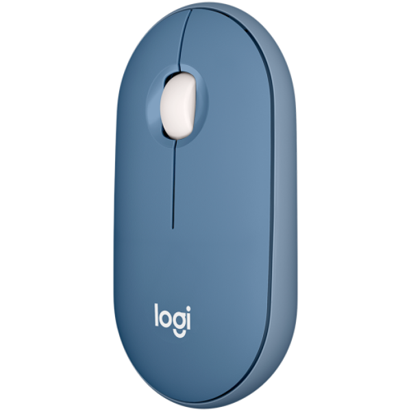 Logitech L910-006753 M350 Pebble, Wireless, USB, BT, Mouse, Blue