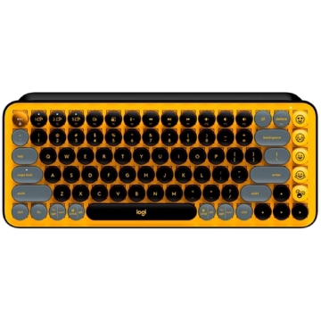 კლავიატურა Logitech L920-010716 POP Keys, Wireless, Bluetooth, USB, Keyboard, Yellow