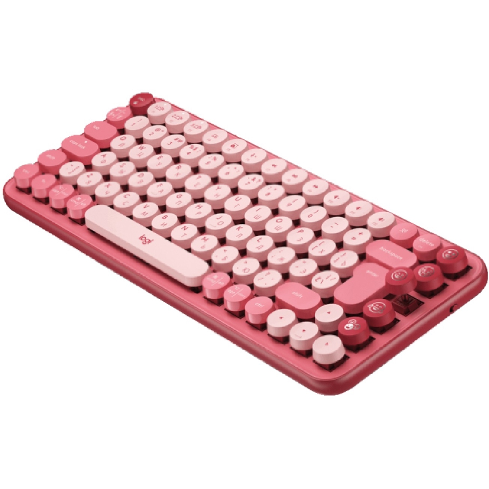 კლავიატურა Logitech L920-010718 POP Keys, Wireless, Bluetooth, USB, Keyboard, Pink