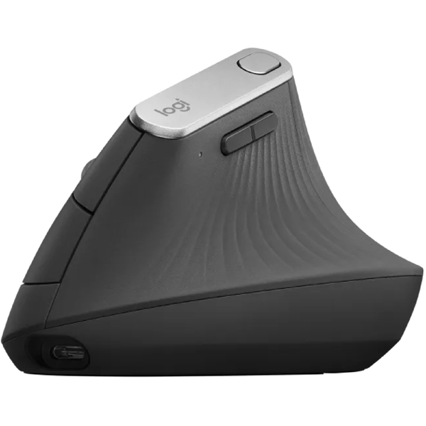 მაუსი Logitech L910-005448 MX Vertical, Wireless, Bluetooth, USB, Mouse, Black