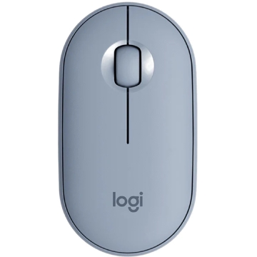 Logitech L910-005719 M350 Pebble, Wireless, Bluetooth, USB, Mouse, Blue