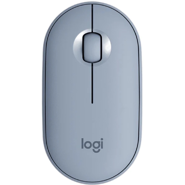 Logitech L910-005719 M350 Pebble, Wireless, Bluetooth, USB, Mouse, Blue