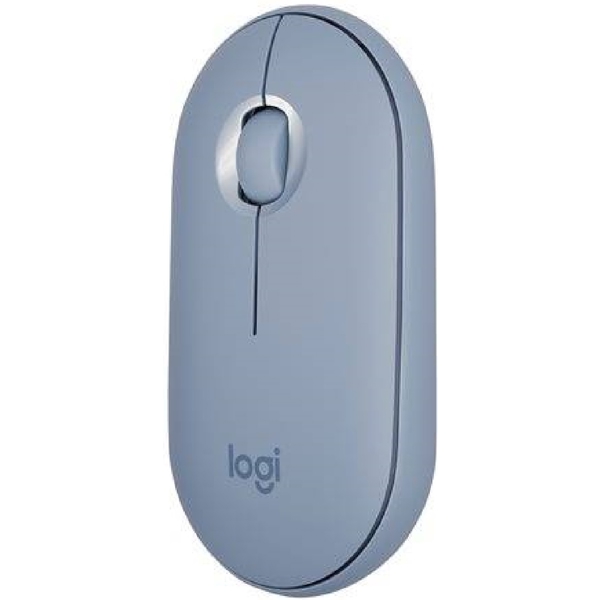 Logitech L910-005719 M350 Pebble, Wireless, Bluetooth, USB, Mouse, Blue