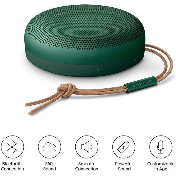 დინამიკი Bang & Olufsen 1734012 Beosound A1 2nd Gen, 60W, Wireless, Bluetooth, IP67, Speaker, Green