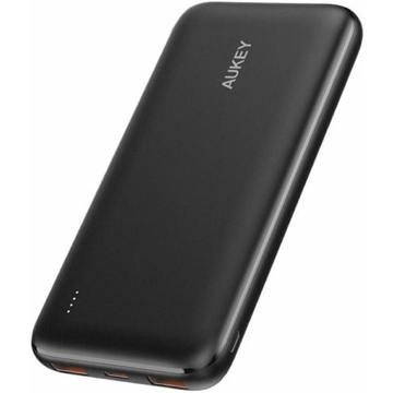 Aukey PB-N73C, 10000mAh , Type-C, USB-А, Micro USB, Power Bank, Black