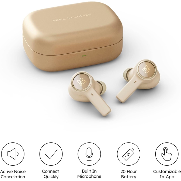 ყურსასმენი Bang & Olufsen 1240601 Beoplay EX, Earbuds, Wireless, Bluetooth, Golden