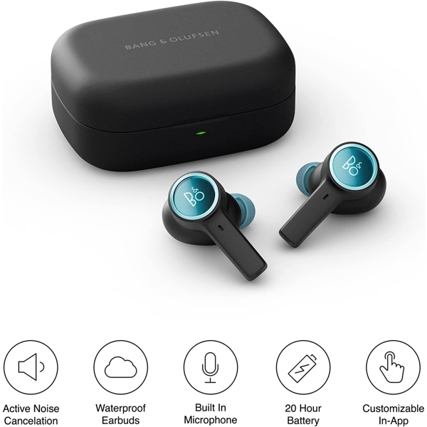 ყურსასმენი Bang & Olufsen 1240602 Beoplay EX, Earbuds, Wireless, Bluetooth, Black/Blue