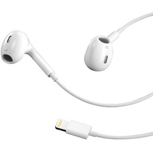 XO EP45, In-Ear Headphones, Wired, Lighting, White