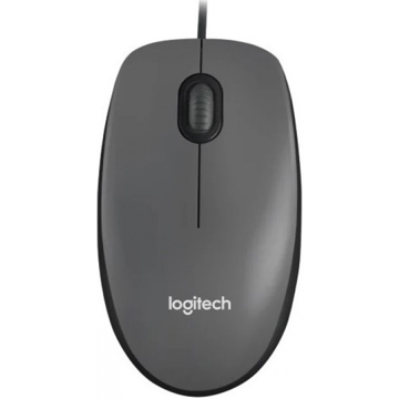 მაუსი Logitech L910-005003 M100, Wired, USB, Mouse, Gray