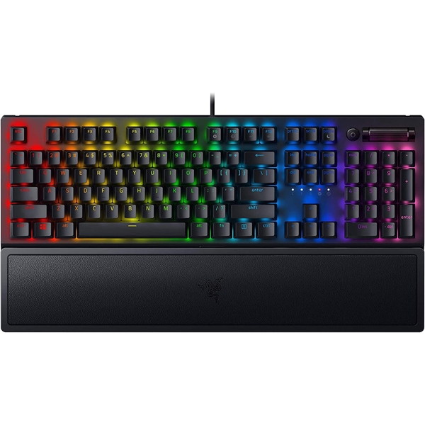 კლავიატურა Razer RZ03-03541900-R3M1 BlackWidow V3, Yellow Switch, Wired, RGB, USB, Gaming Keyboard, Black