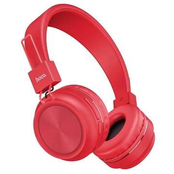 Hoco W25 Promise, Headset, Wireless, Bluetooth, 3.5mm, Red